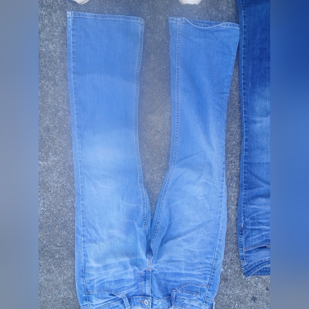One pair of blue arizona jeans thirteen short like new